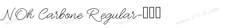 NOh Carbone Regular字体转换